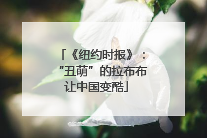 《纽约时报》:“丑萌”的拉布布让中国变酷