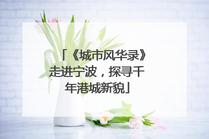 《城市风华录》走进宁波，探寻千年港城新貌