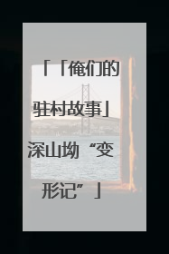 「俺们的驻村故事」深山坳“变形记”