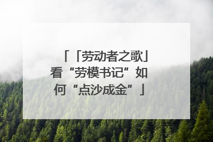 「劳动者之歌」看“劳模书记”如何“点沙成金”