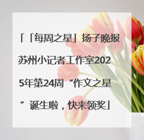「每周之星」扬子晚报苏州小记者工作室2025年第24周“作文之星”诞生啦，快来领奖