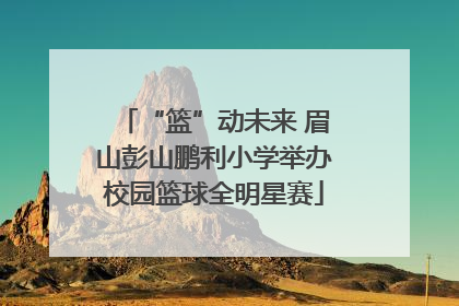 “篮”动未来 眉山彭山鹏利小学举办校园篮球全明星赛