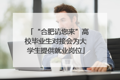 “合肥请您来”高校毕业生对接会为大学生提供就业岗位