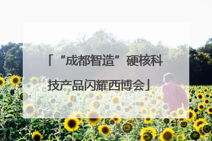 “成都智造”硬核科技产品闪耀西博会