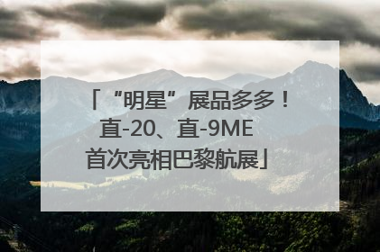 “明星”展品多多！直-20、直-9ME首次亮相巴黎航展
