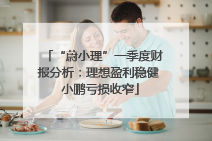 “蔚小理”一季度财报分析：理想盈利稳健 小鹏亏损收窄