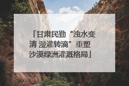 甘肃民勤“浊水变清 漫灌转滴”重塑沙漠绿洲灌溉格局