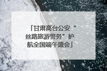 甘肃高台公安“丝路旅游警务”护航全国端午盛会
