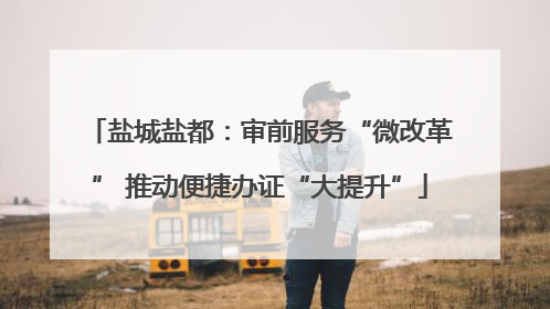 盐城盐都：审前服务“微改革” 推动便捷办证“大提升”