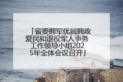 省委拥军优属拥政爱民和退役军人事务工作领导小组2025年全体会议召开