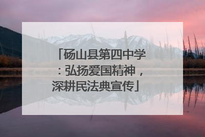 砀山县第四中学：弘扬爱国精神，深耕民法典宣传