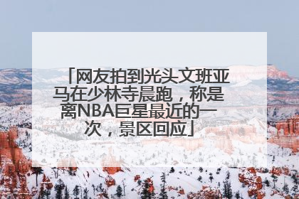 网友拍到光头文班亚马在少林寺晨跑，称是离NBA巨星最近的一次，景区回应