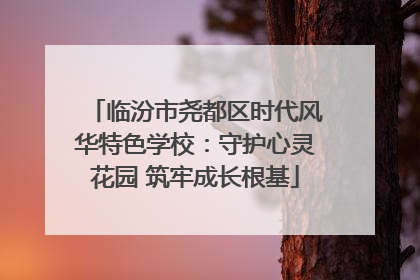 临汾市尧都区时代风华特色学校：守护心灵花园 筑牢成长根基