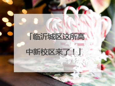 临沂城区这所高中新校区来了！