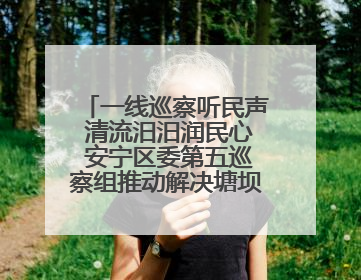 一线巡察听民声 清流汨汨润民心 安宁区委第五巡察组推动解决塘坝通水难题