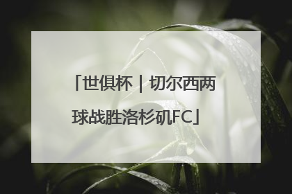 世俱杯｜切尔西两球战胜洛杉矶FC
