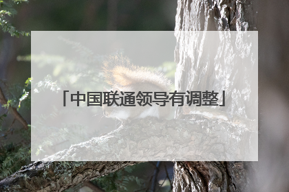 中国联通领导有调整