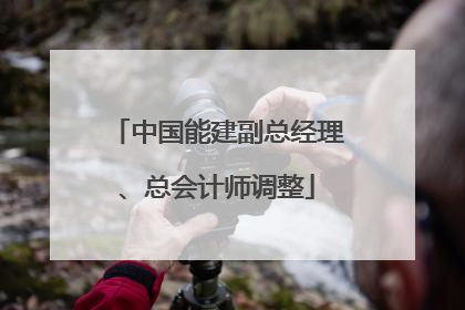 中国能建副总经理、总会计师调整