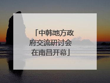 中韩地方政府交流研讨会在南昌开幕