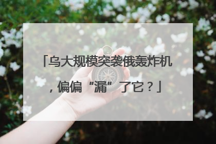 乌大规模突袭俄轰炸机，偏偏“漏”了它？