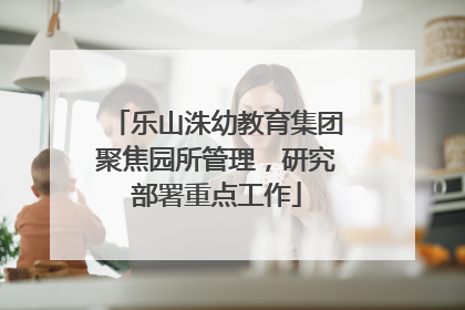 乐山洙幼教育集团聚焦园所管理，研究部署重点工作