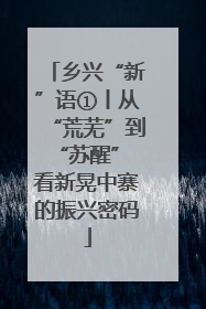 乡兴“新”语①丨从“荒芜”到“苏醒” 看新晃中寨的振兴密码