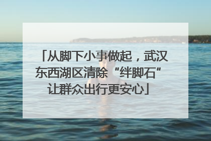 从脚下小事做起，武汉东西湖区清除“绊脚石”让群众出行更安心