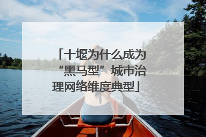 十堰为什么成为“黑马型”城市治理网络维度典型