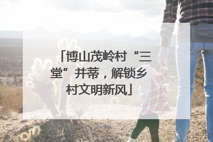 博山茂岭村“三堂”并蒂，解锁乡村文明新风