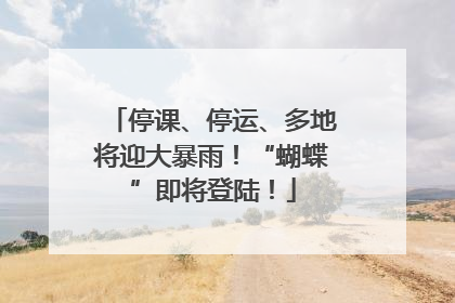 停课、停运、多地将迎大暴雨！“蝴蝶”即将登陆！