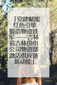 党建赋能 红色引擎锻造物资铁军——吉林省吉林供电公司物资部激活供应链新动能