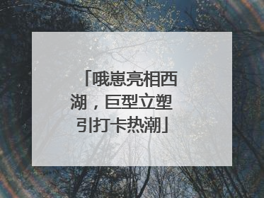 哦崽亮相西湖，巨型立塑引打卡热潮