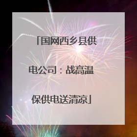 国网西乡县供电公司：战高温保供电送清凉