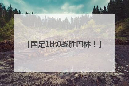 国足1比0战胜巴林！