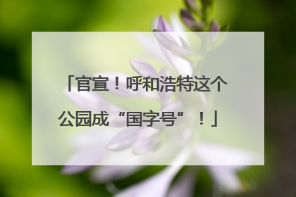 官宣！呼和浩特这个公园成“国字号”！