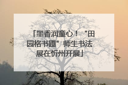 墨香润童心！“田园格书圃”师生书法展在忻州开展
