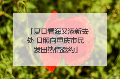 夏日看海又添新去处 日照向重庆市民发出热情邀约