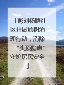 彭刘杨路社区开展危树清理行动，消除“头顶隐患”守护居民安全