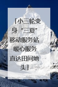小三轮变身“三夏”移动服务站 暖心服务直达田间地头