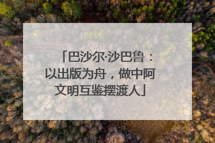 巴沙尔·沙巴鲁：以出版为舟，做中阿文明互鉴摆渡人