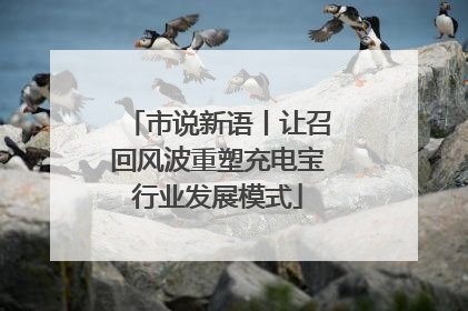 市说新语丨让召回风波重塑充电宝行业发展模式
