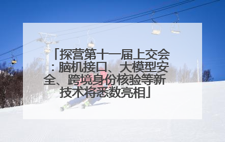 探营第十一届上交会：脑机接口、大模型安全、跨境身份核验等新技术将悉数亮相
