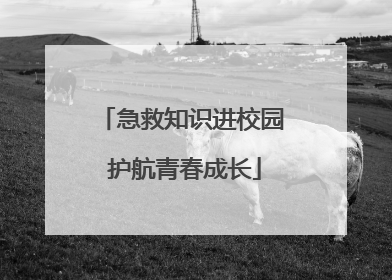 急救知识进校园 护航青春成长