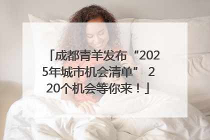 成都青羊发布“2025年城市机会清单” 220个机会等你来！