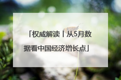权威解读丨从5月数据看中国经济增长点