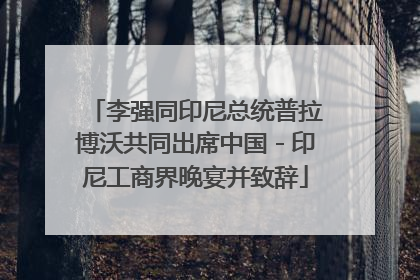 李强同印尼总统普拉博沃共同出席中国－印尼工商界晚宴并致辞