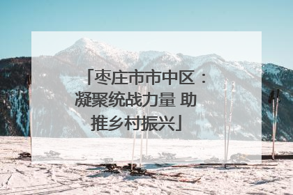 枣庄市市中区：凝聚统战力量 助推乡村振兴