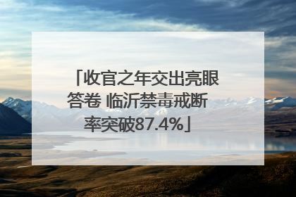 收官之年交出亮眼答卷 临沂禁毒戒断率突破87.4%