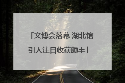 文博会落幕 湖北馆引人注目收获颇丰