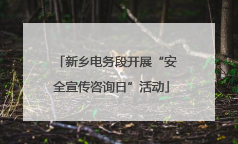 新乡电务段开展“安全宣传咨询日”活动